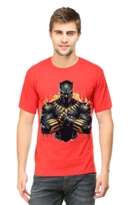 Black Panther Printed Half Sleeve T-shirt