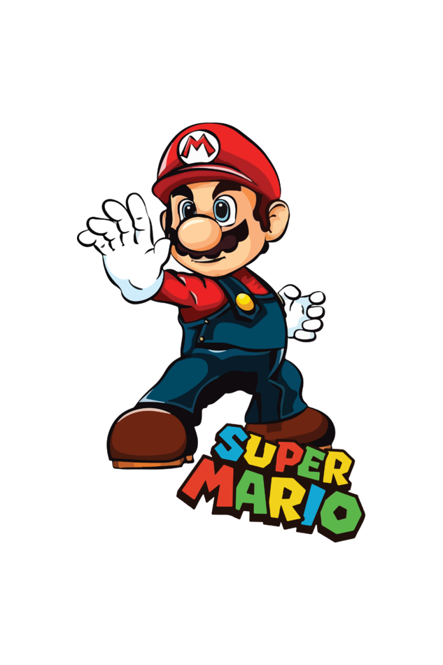 Super Mario Printed Half Sleeve T-shirt