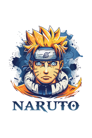 Naruto Printed Half Sleeve T-shirt