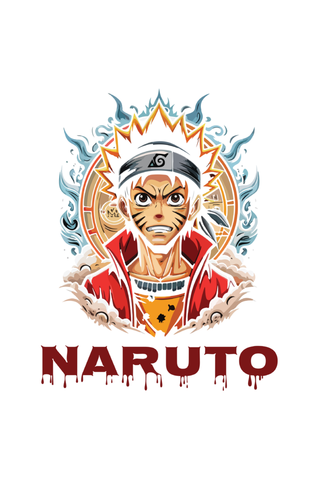 Naruto Printed Half Sleeve T-shirt