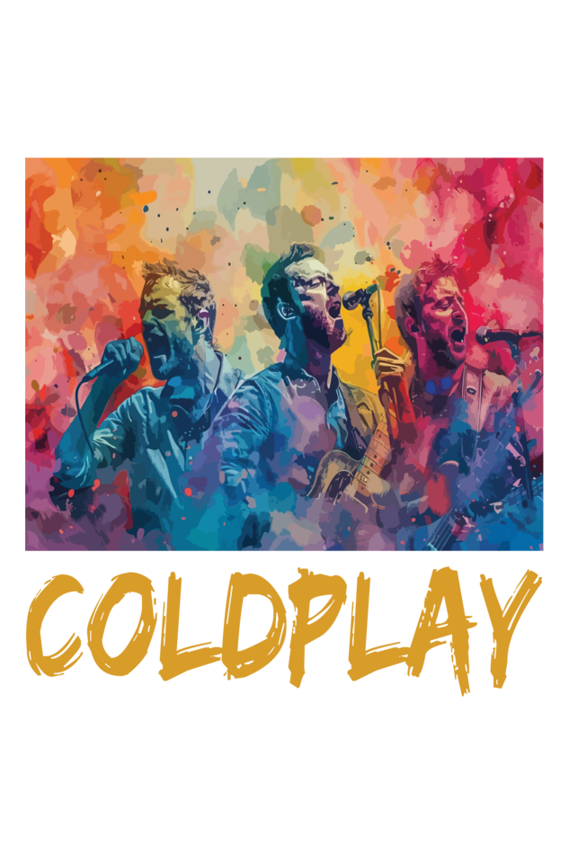 Coldplay Band Printed Half Sleeve T-shirt