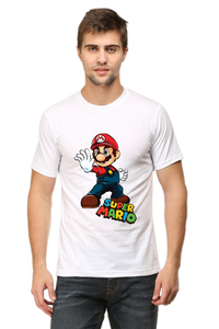 Super Mario Printed Half Sleeve T-shirt