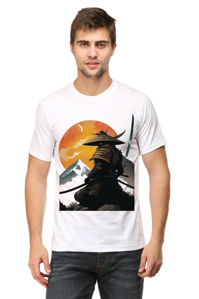 Samurai Printed Half Sleeve T-shirt