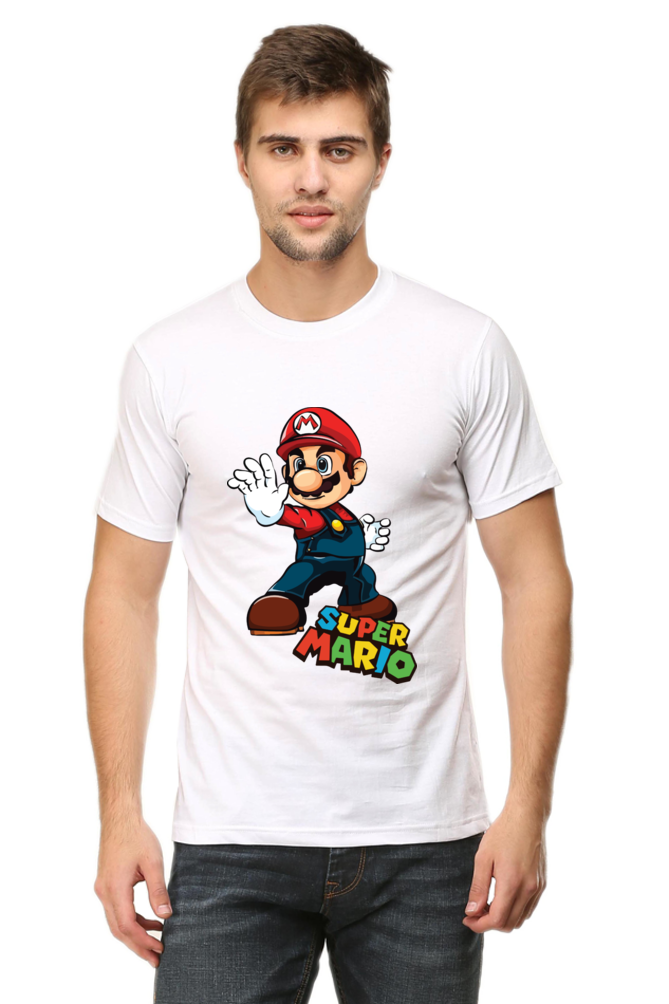 Super Mario Printed Half Sleeve T-shirt