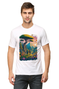 Mountain Printed Half Sleeve T-shirt