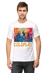 Coldplay Band Printed Half Sleeve T-shirt