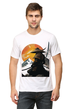 Samurai Printed Half Sleeve T-shirt