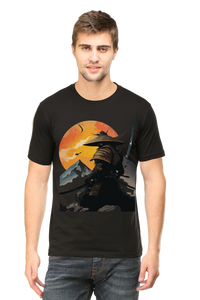 Samurai Printed Half Sleeve T-shirt