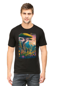 Mountain Printed Half Sleeve T-shirt