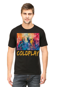 Coldplay Band Printed Half Sleeve T-shirt