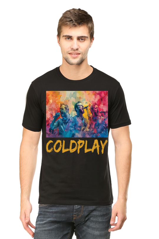 Coldplay Band Printed Half Sleeve T-shirt