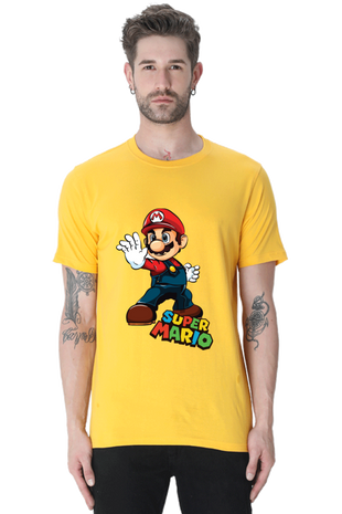 Super Mario Printed Half Sleeve T-shirt