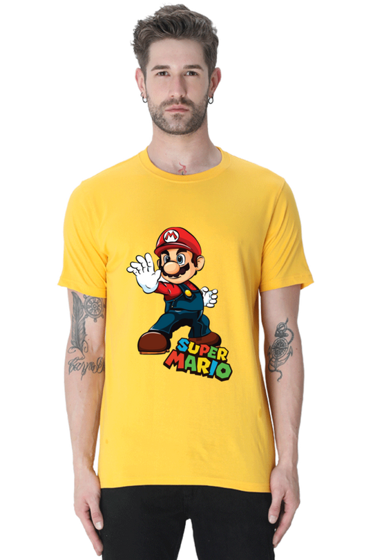 Super Mario Printed Half Sleeve T-shirt