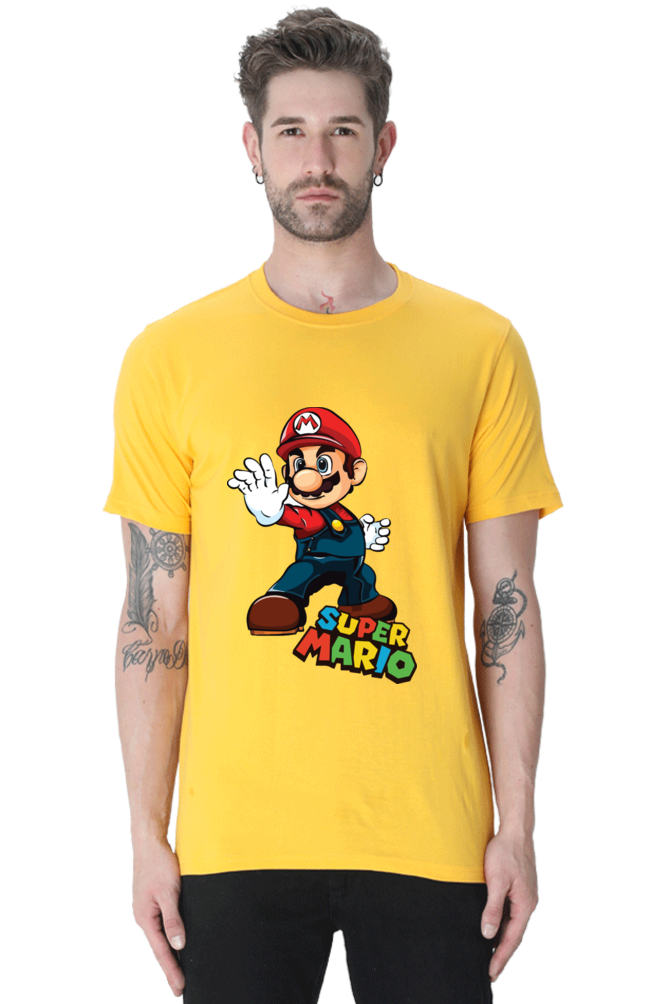 Super Mario Printed Half Sleeve T-shirt