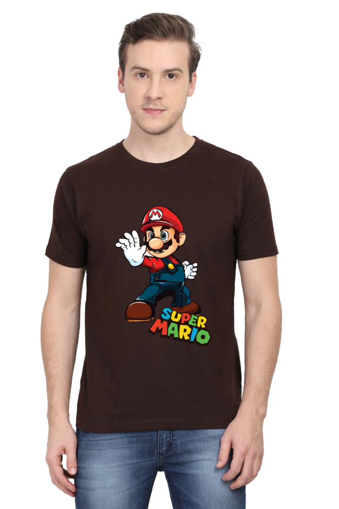 Super Mario Printed Half Sleeve T-shirt