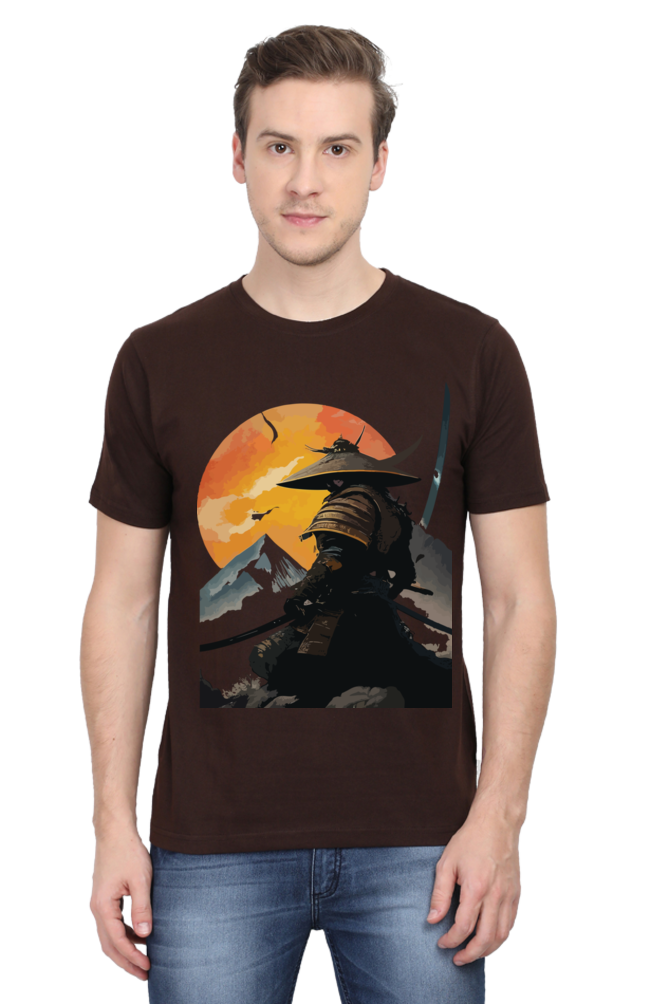 Samurai Printed Half Sleeve T-shirt