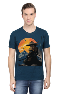 Samurai Printed Half Sleeve T-shirt