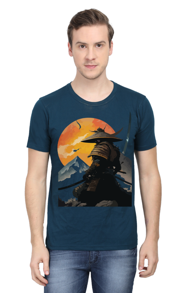 Samurai Printed Half Sleeve T-shirt