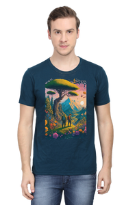 Mountain Printed Half Sleeve T-shirt