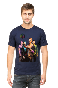 Coldplay Band Printed Half Sleeve T-shirt