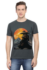 Samurai Printed Half Sleeve T-shirt