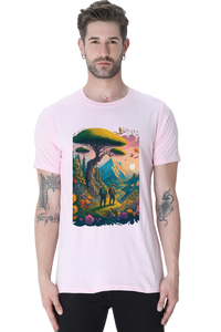 Mountain Printed Half Sleeve T-shirt