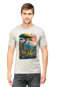 Mountain Printed Half Sleeve T-shirt