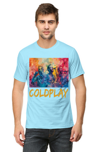 Coldplay Band Printed Half Sleeve T-shirt