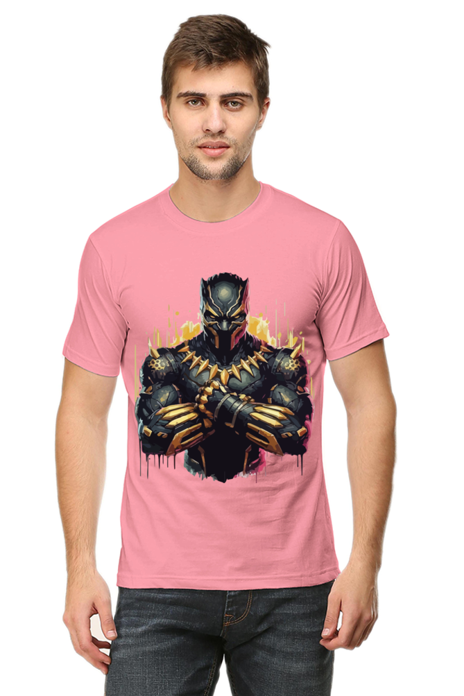 Black Panther Printed Half Sleeve T-shirt