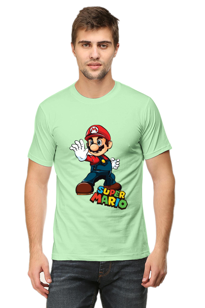 Super Mario Printed Half Sleeve T-shirt