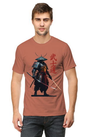 Samurai Printed Half Sleeve T-shirt