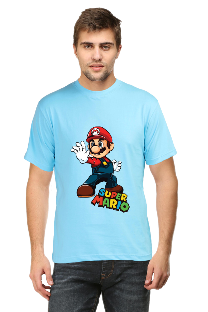 Super Mario Printed Half Sleeve T-shirt