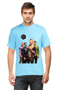 Coldplay Band Printed Half Sleeve T-shirt