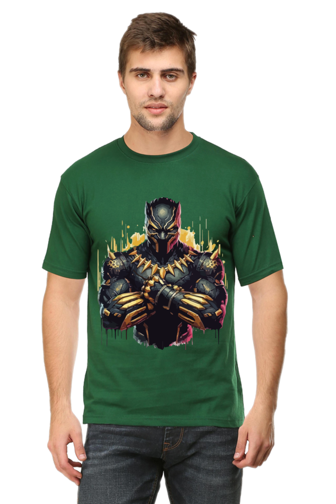 Black Panther Printed Half Sleeve T-shirt