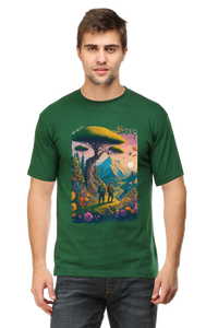 Mountain Printed Half Sleeve T-shirt