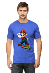 Super Mario Printed Half Sleeve T-shirt