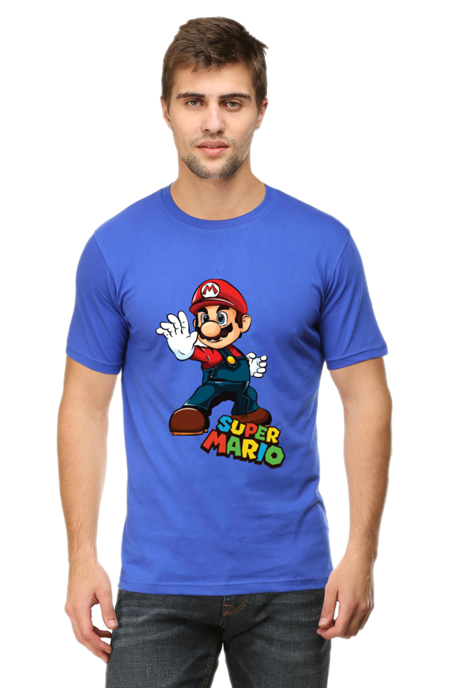 Super Mario Printed Half Sleeve T-shirt