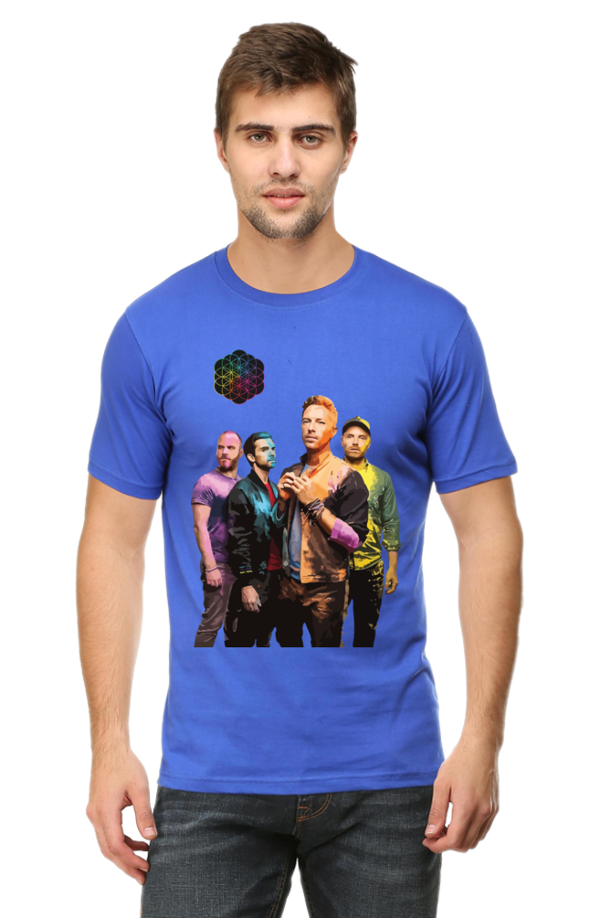 Coldplay Band Printed Half Sleeve T-shirt